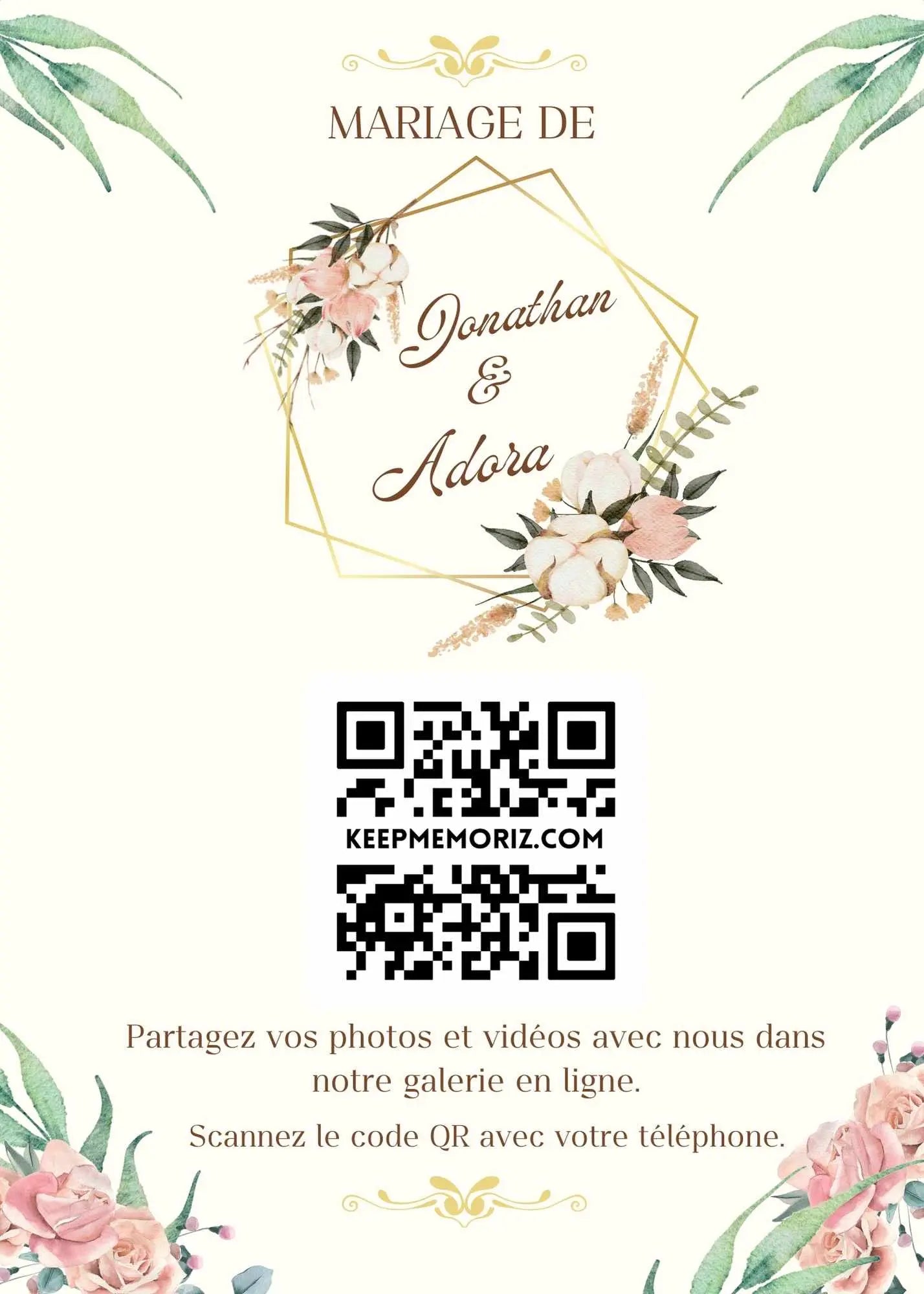 Collectez les photos et vidéos de vos invités sur une seule plateforme ! Keep memoriz