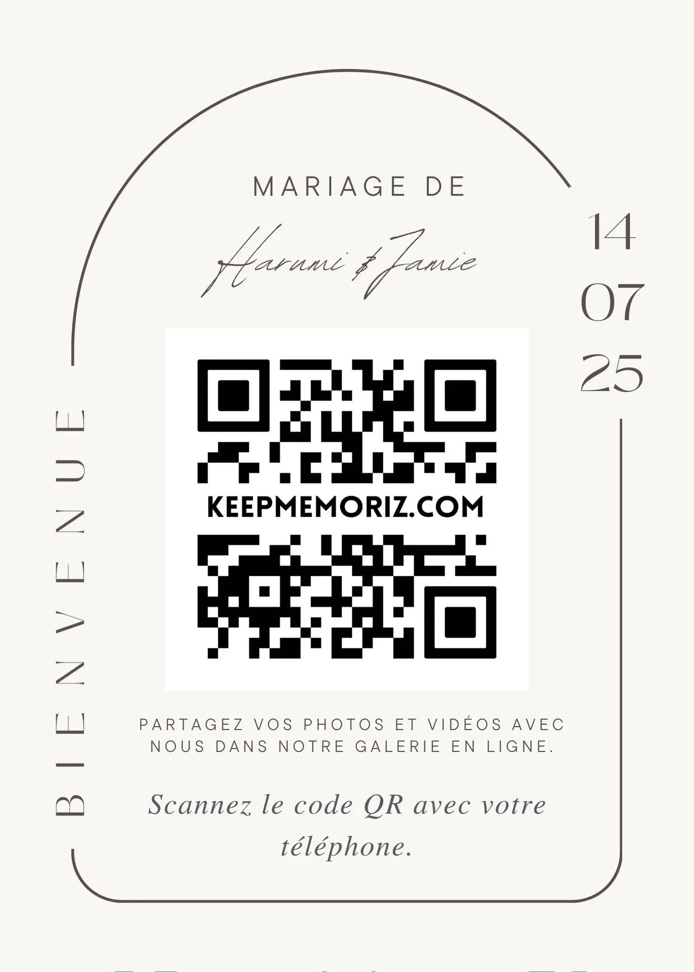 Collectez les photos et vidéos de vos invités sur une seule plateforme ! Keep memoriz