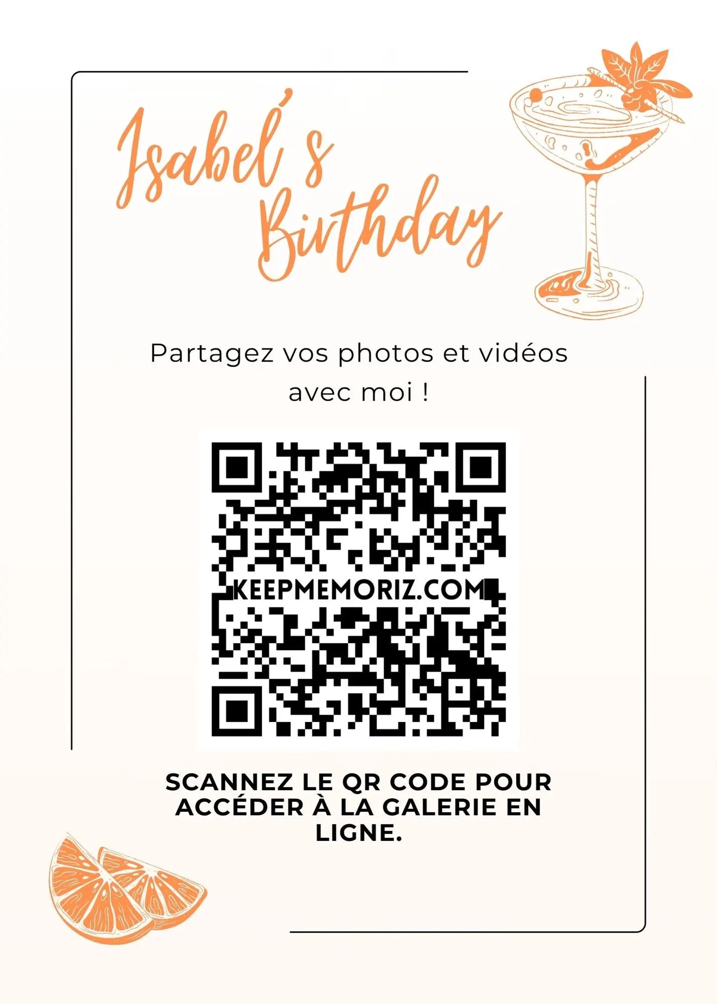 Code QR & Galerie en ligne