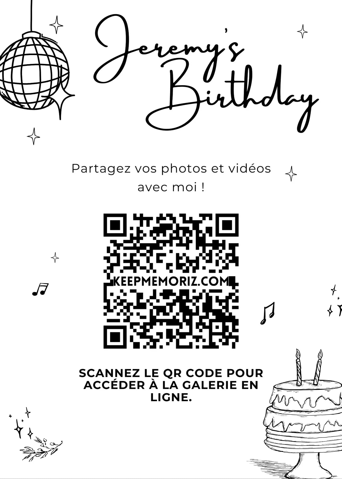 Code QR & Galerie en ligne